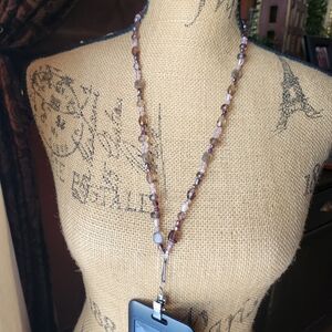 Elegant Beaded Lanyard Necklace